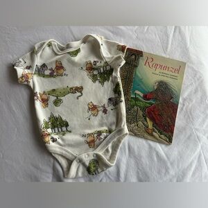 Disney Winnie the Pooh Baby Onesie and Children’s Rapunzel Book